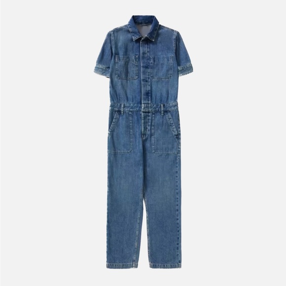 Everlane Supersoft Summer Jean Coverall - Picture 1 of 8